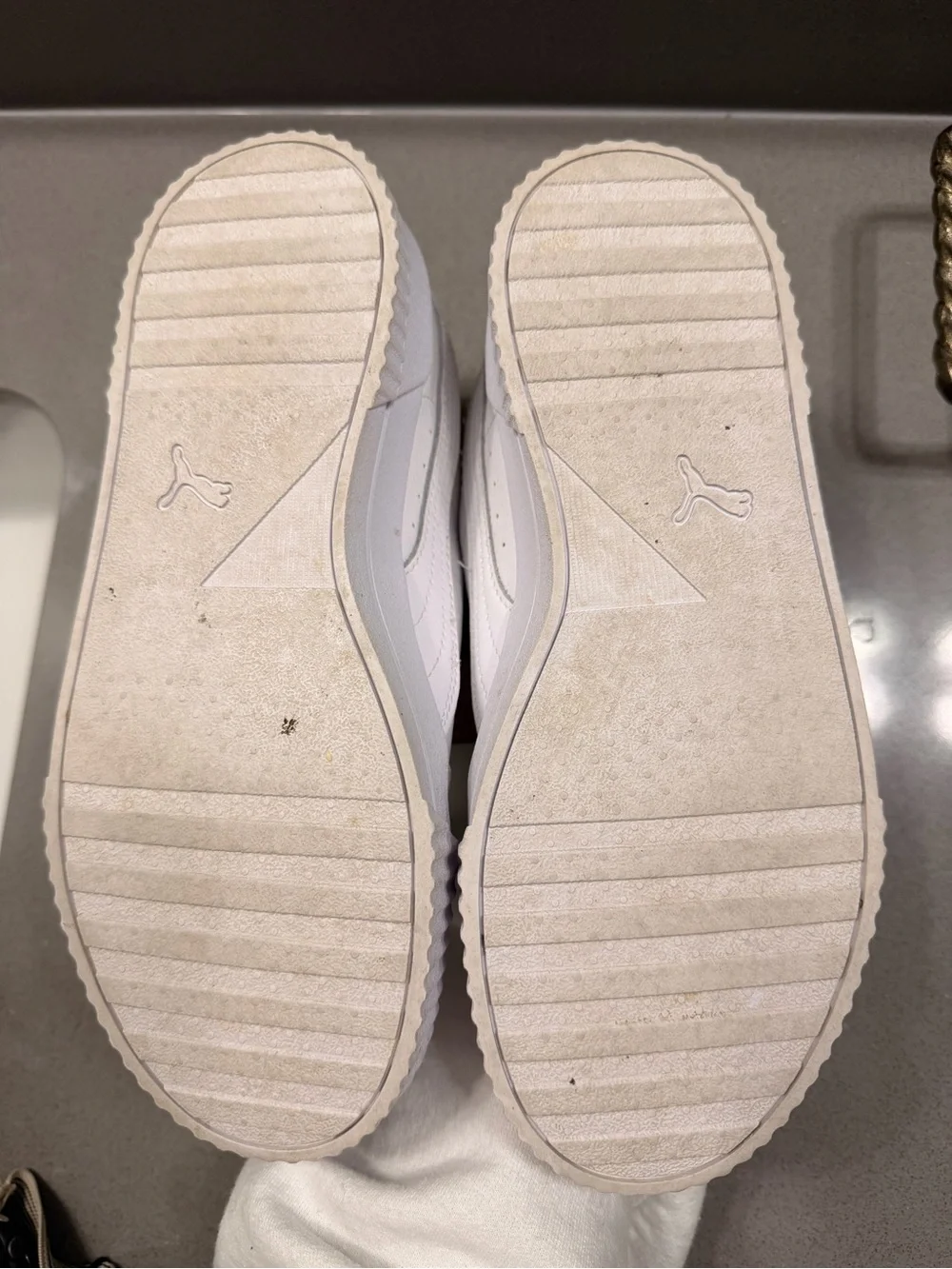 Puma White Platform Sneakers